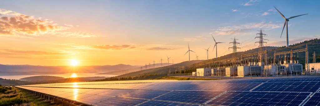 Güneş panelleri, rüzgâr türbinleri ve enerji altyapısı